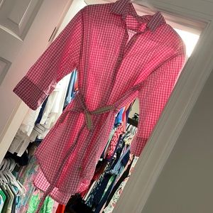 Gingham tunic